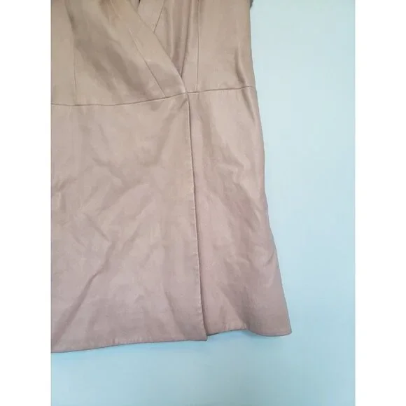 BCBGMAXAZRIA Womens S Caryn Mini Dress Faux Leather Pink Soft Club Party - Picture 5 of 8